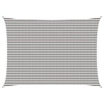 vidaXL Voile d'ombre 5 x 6 m HDPE Rectangulaire Gris clair et blanc