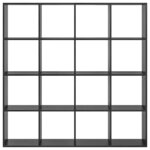 vidaXL Bibliothèque Chêne noir 137 5 x 29 x 137 5 cm Bois d'ingénierie