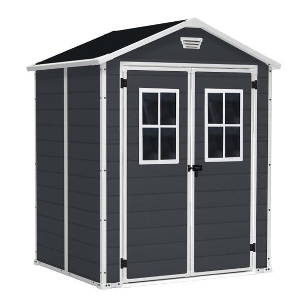KETER Abri de jardin en résine Premium 65 DD 2,8m² - Anthracite