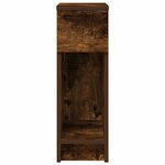 vidaXL Table de chevet avec tiroir chêne fumé 20x36x60 cm