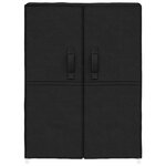 vidaXL Armoire à chaussures Noir 60x28x90 cm Tissu