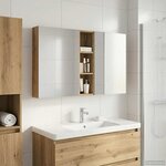 vidaXL Ensemble de Meubles de Salle de Bain 3 Pièces 120 x 14 5 x 70 cm