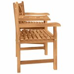 vidaXL Chaises de Jardin Marron 152 x 63 x 89 cm Bois de teck solide