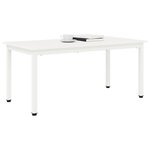 vidaXL Table basse Blanc 100 x 50 x 45 cm Bois de pin massif