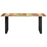 vidaXL Table à manger 180x90x76 cm Bois de récupération massif