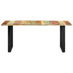 vidaXL Table de salle à manger 180x90x76cm Bois de récupération solide