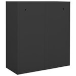 vidaXL Armoire de bureau Anthracite 90x40x102 cm Acier