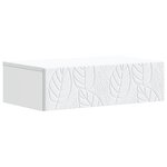 vidaXL Table d'appoint murale Blanc 87 5 x 34 5 x 17 cm