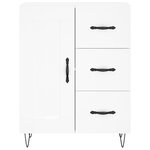vidaXL Buffet haut Blanc 69 5x34x180 cm Bois d'ingénierie