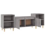 vidaXL Meuble TV Sonoma gris 160x35x55 cm Bois d'ingénierie