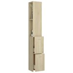 vidaXL Armoire salle de bain chêne sonoma 25x26 5x170 cm
