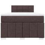 vidaXL Sommier à lattes de lit avec matelas Marron foncé 120x200 cm