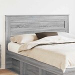 vidaXL Tête de lit Gris Sonoma 150 cm Bois d'ingénierie