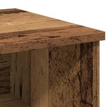 vidaXL Table de chevet vieux bois 40x36x65 cm bois d'ingénierie