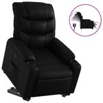 vidaXL Fauteuil inclinable électrique noir similicuir