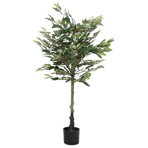vidaXL Ficus artificiel 480 feuilles 130 cm vert