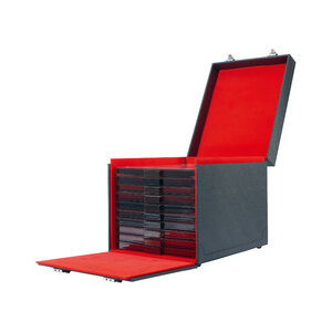 Valise numismatique noir simili cuir  Cargo MB10 Deluxe.