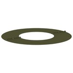 vidaXL Anneau d'arbre plat Vert olive Ø30 / 60 cm Acier