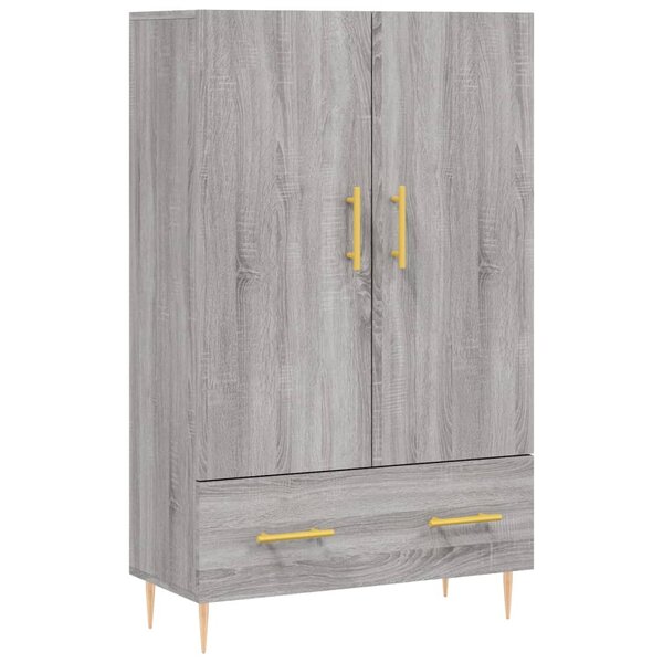 vidaXL Buffet haut sonoma gris 69 5x31x115 cm bois d'ingénierie