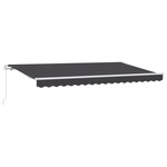 vidaXL Auvent Rétractable Anthracite 350 x 200 cm
