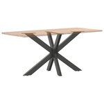 vidaXL Pied de table à manger en forme d'araignée  anthracite  120 x 68 x (72-73) cm  acier