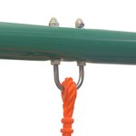 vidaXL Ensemble de balançoires avec 4 sièges Orange