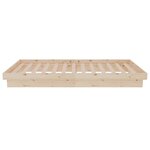 vidaXL Cadre de lit bois massif 90x190 cm simple