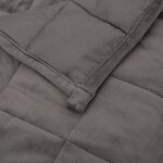 vidaXL Couverture lestée Gris 135x200 cm 10 kg Tissu