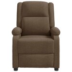 vidaXL Fauteuil de massage Marron Tissu