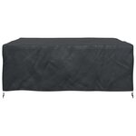 vidaXL Housse pour mobilier d'extérieur Noir 200 x 200 x 90 cm 210D