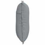 vidaXL Coussin de Dos Gris clair 50 x 19 x 45 cm tissu