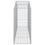 vidaXL Paniers à gabions arqués 6 Pièces 200x50x120/140 cm Fer galvanisé