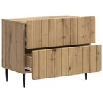 vidaXL Cabinet de chevet Chêne artisanal 62 x 34 5 x 49 5 cm