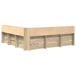 vidaXL Lit bibliothèque chêne Sonoma 180x200 cm en bois aggloméré