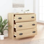 vidaXL Buffet chêne sonoma 70x35 5x67 5 cm bois d'ingénierie