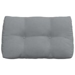 vidaXL Coussin de Dos Gris clair 80 x 24 x 50 cm tissu