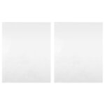 vidaXL Films de miroir 2 Pièces auto-adhésive 90x150 cm PET