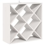 vidaXL Étagère à vin 2 Pièces Blanc 62 x 25 x 62 cm Pin massif