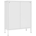 vidaXL Armoire à tiroirs Blanc 80x35x101 5 cm Acier