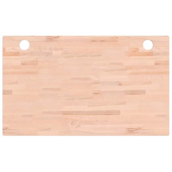 vidaXL Dessus de bureau 100x60x2 5 cm bois massif de hêtre