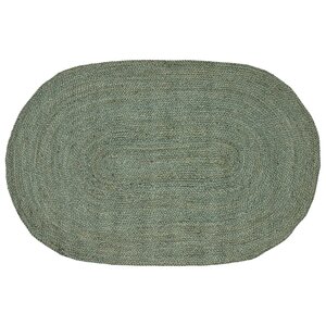 vidaXL Tapis de surface Vert olive 100 x 152 cm Jute