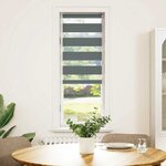 vidaXL Store zèbre gris foncé largeur du tissu 35 9 cm polyester