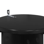 vidaXL Support de Plante 2 pièces Noir 29 5 x 29 5 x 60 cm