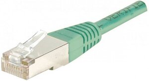 Câble/Cordon réseau RJ45 Catégorie 6 FTP (F/UTP) Droit 1m (Vert)