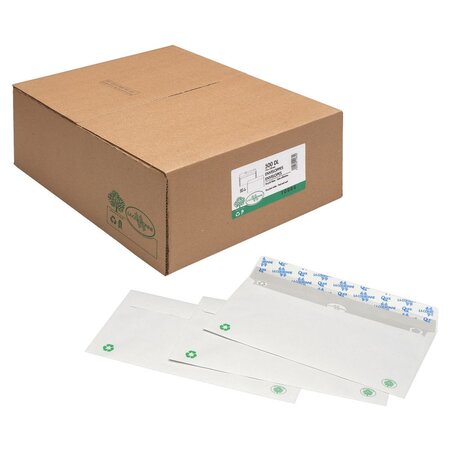 Enveloppe papier, format c6, 162 x 114 mm, 80 g/m² bande auto-adhésive, blanc (paquet 500 unités)