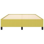 vidaXL Cadre de lit sans matelas vert 140x200 cm tissu