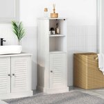 vidaXL Cabinet de salle de bain VIGO Blanc 37 x 34 x 110 cm