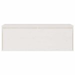 vidaXL Ensemble de meubles TV 3 Pièces blanc bois massif de pin