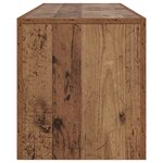 vidaXL Meuble TV avec lumières LED vieux bois bois d'ingénierie