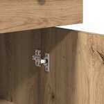vidaXL Buffet chêne artisanal 70x30x80 cm bois d'ingénierie